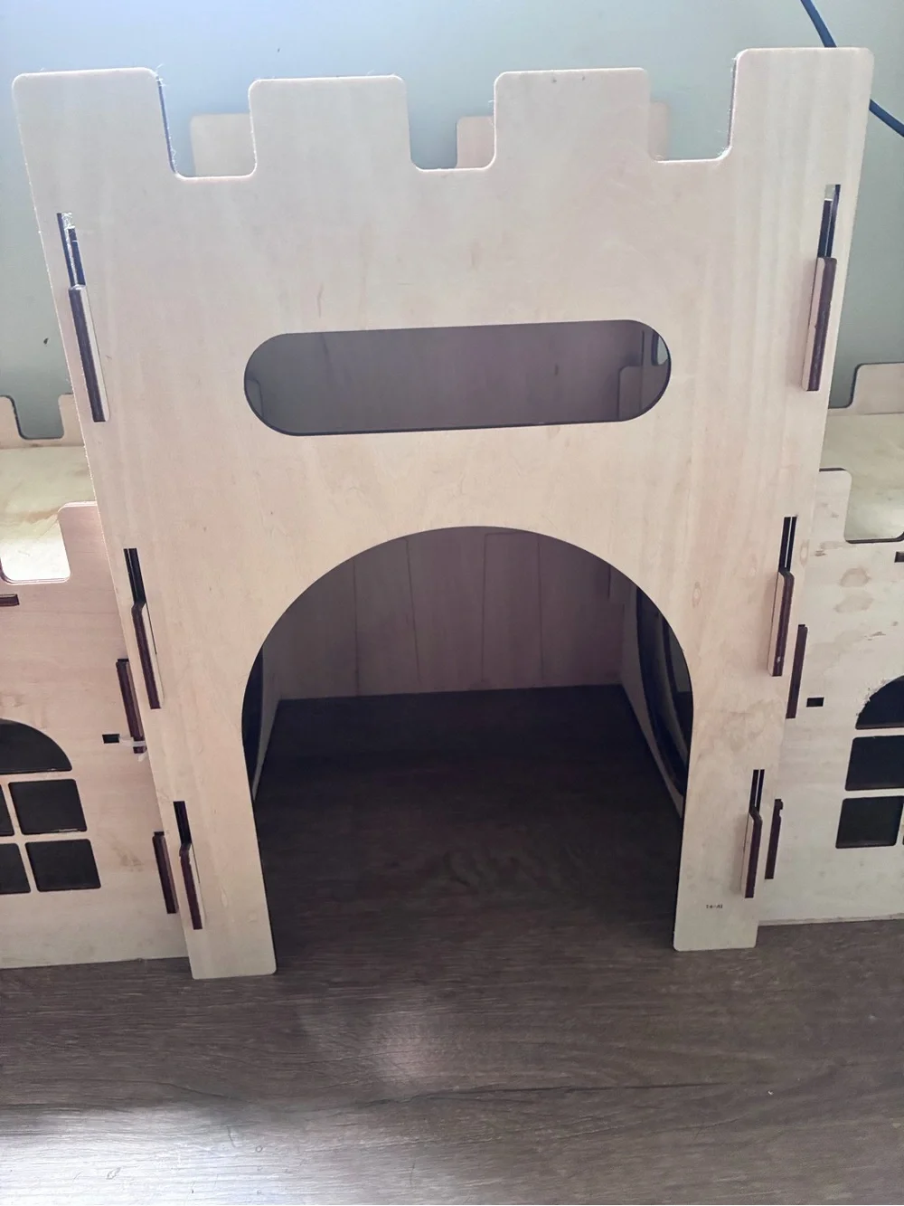 Large Rabbit Castle & Chew Toys - Set of Wooden Rabbit Hideout